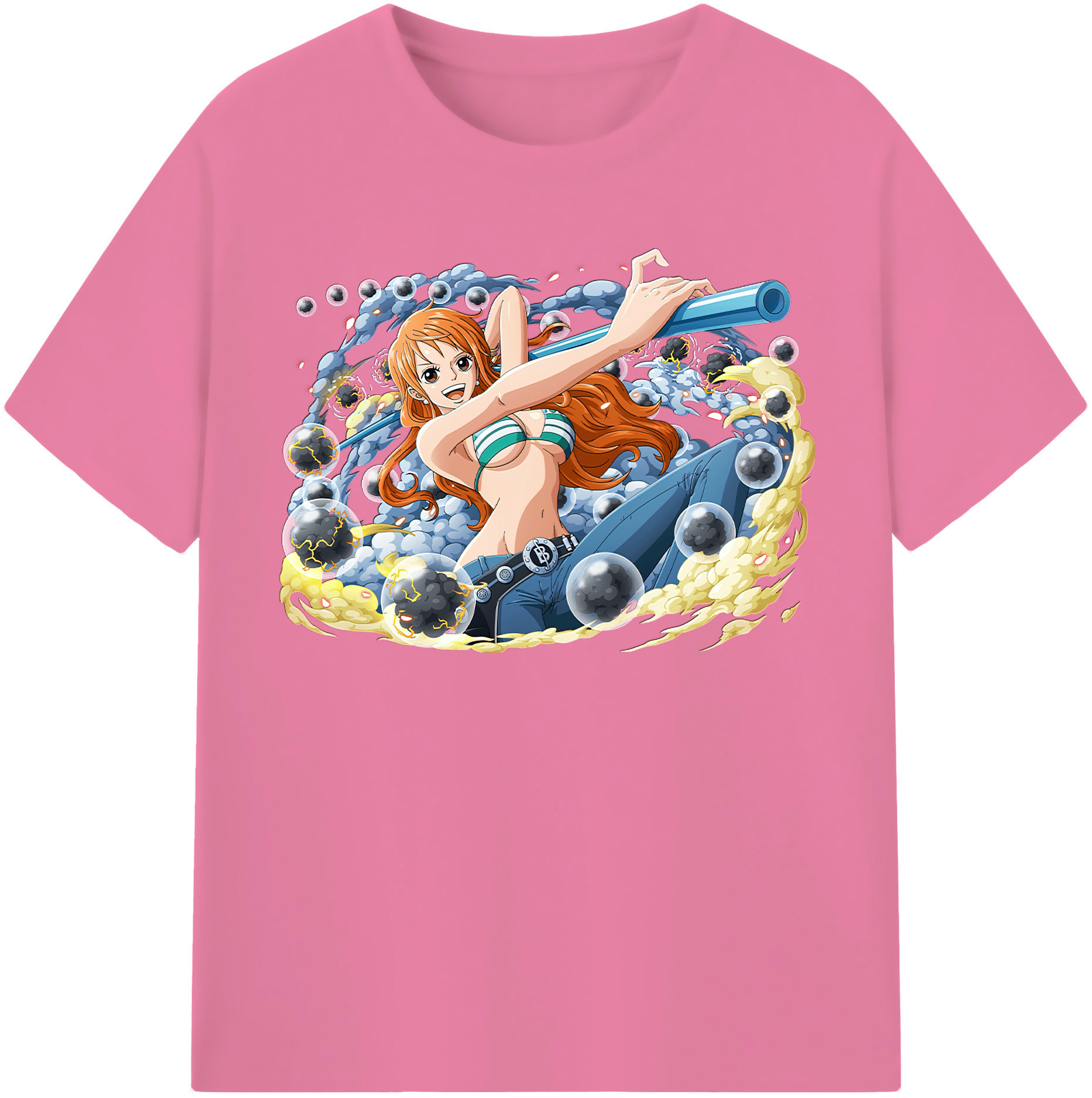 ワンピース ナミ ONE PIECE Nami 綿100％半袖Tシャツ（フロントプリント）